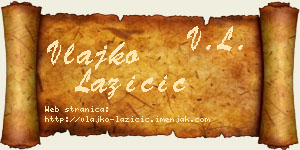 Vlajko Lazičić vizit kartica